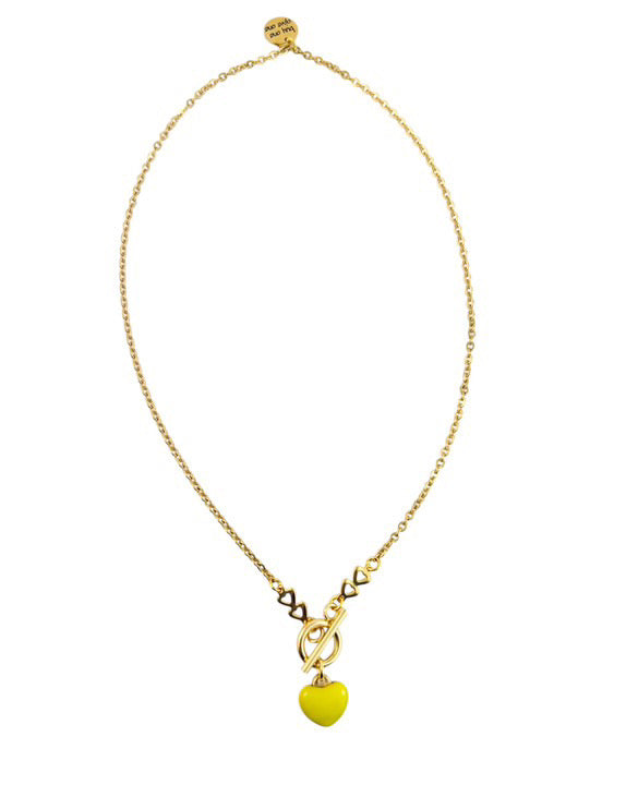 Candy Heart Toggle Necklace