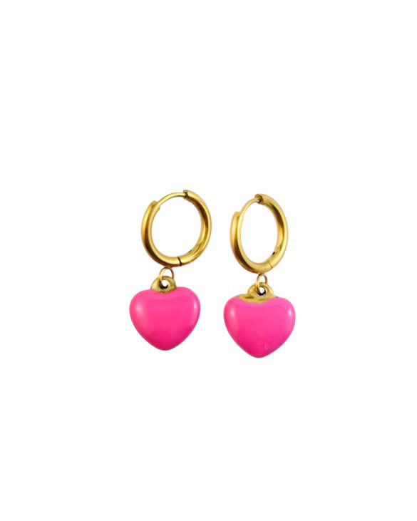 Heart Candy Huggy Earrings