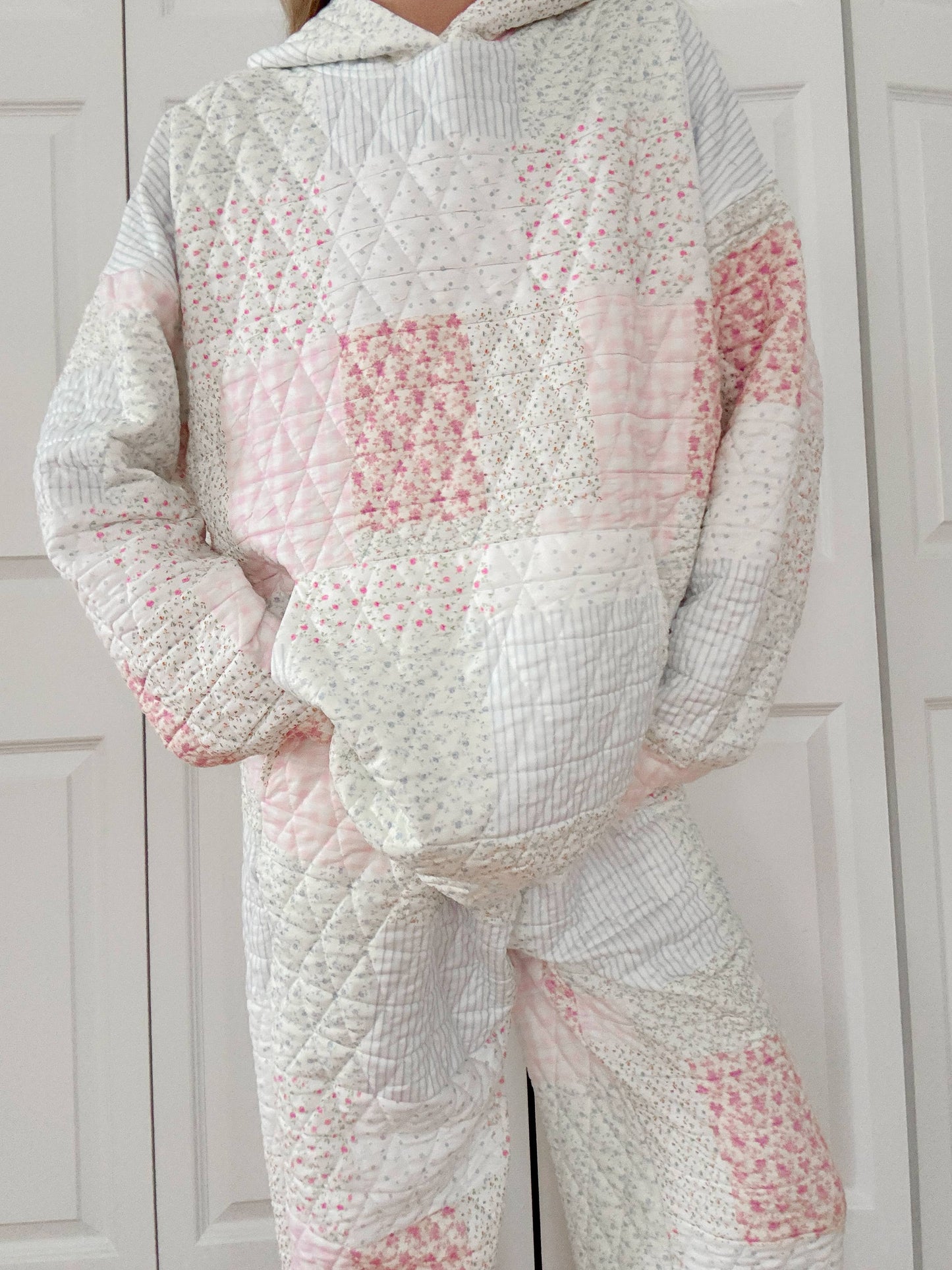 Quilted Pastel Hoodie