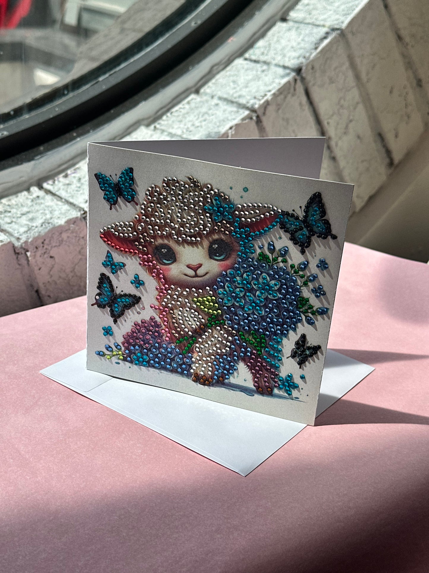 Handmade Crystal Blank Greeting Cards