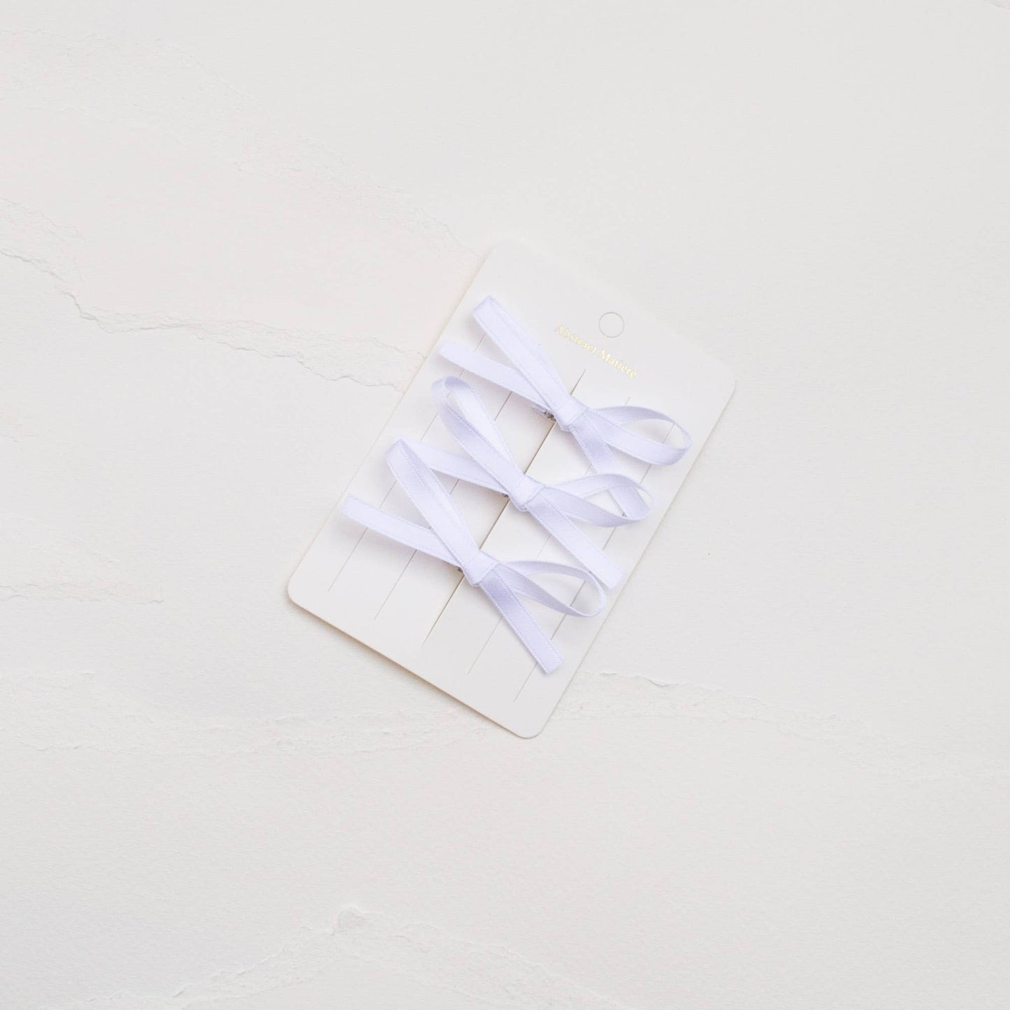 Satin Hair Ribbon Trio Set