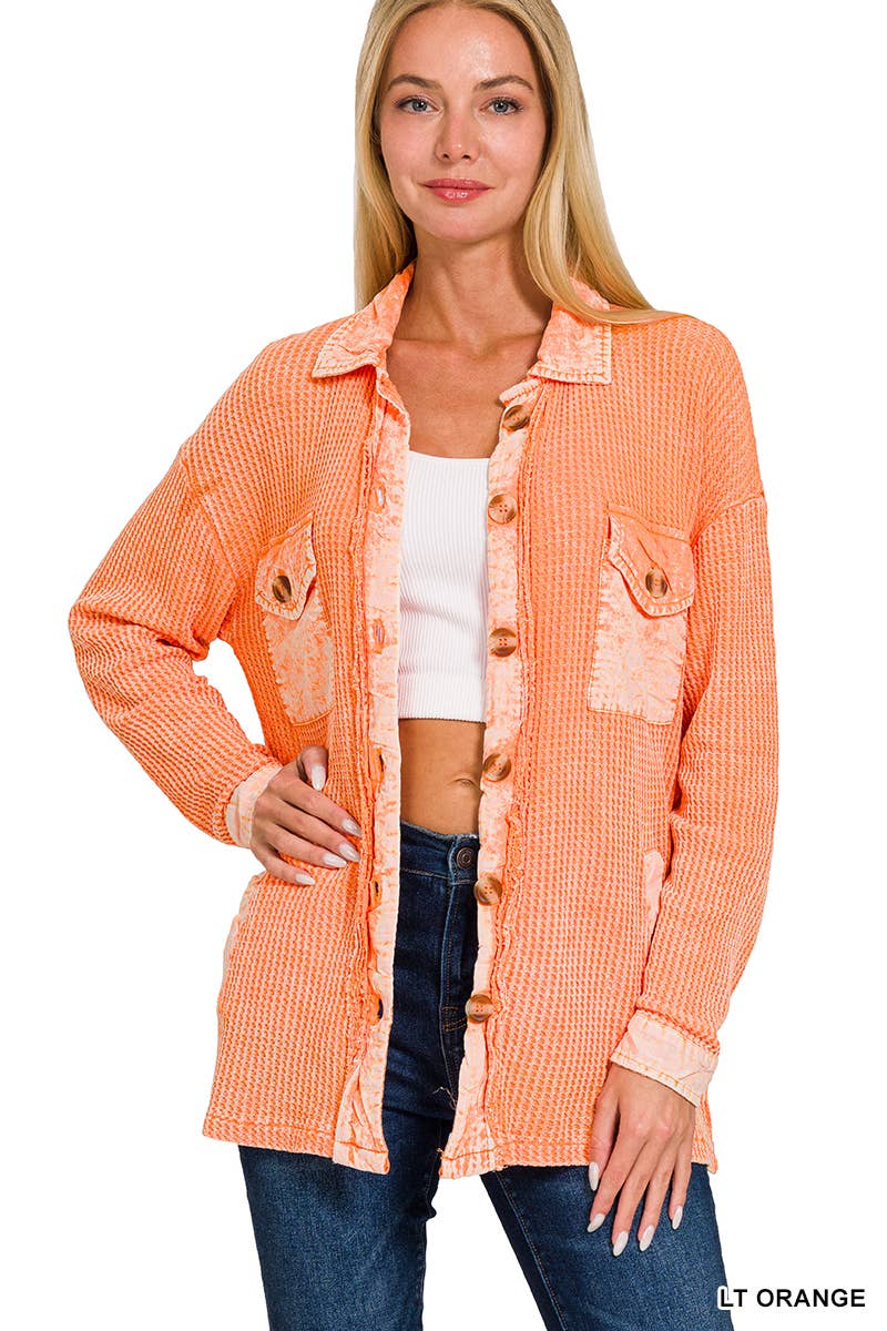 Lily Waffle Shacket