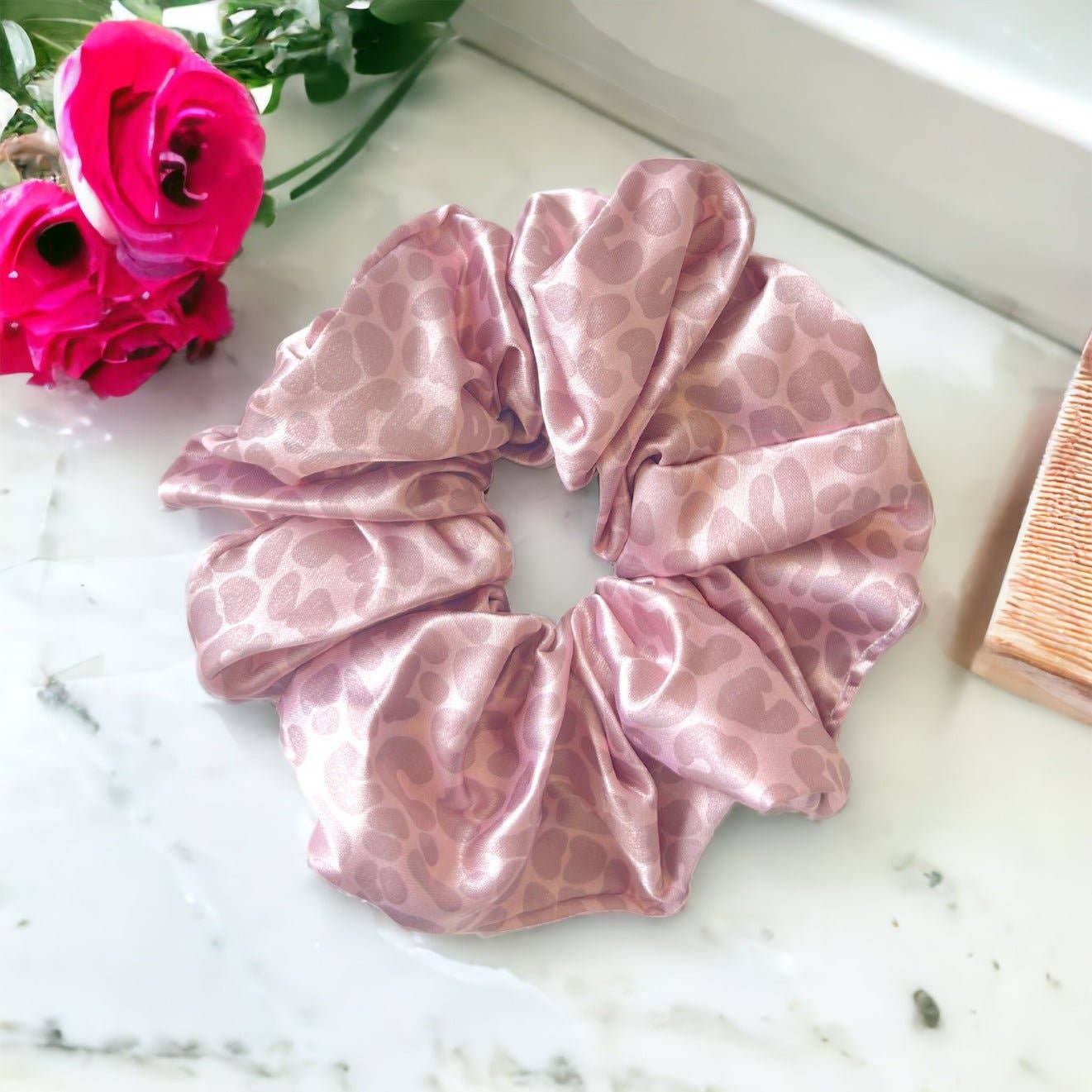 CHEETAH - Mulberry Silk Scrunchie