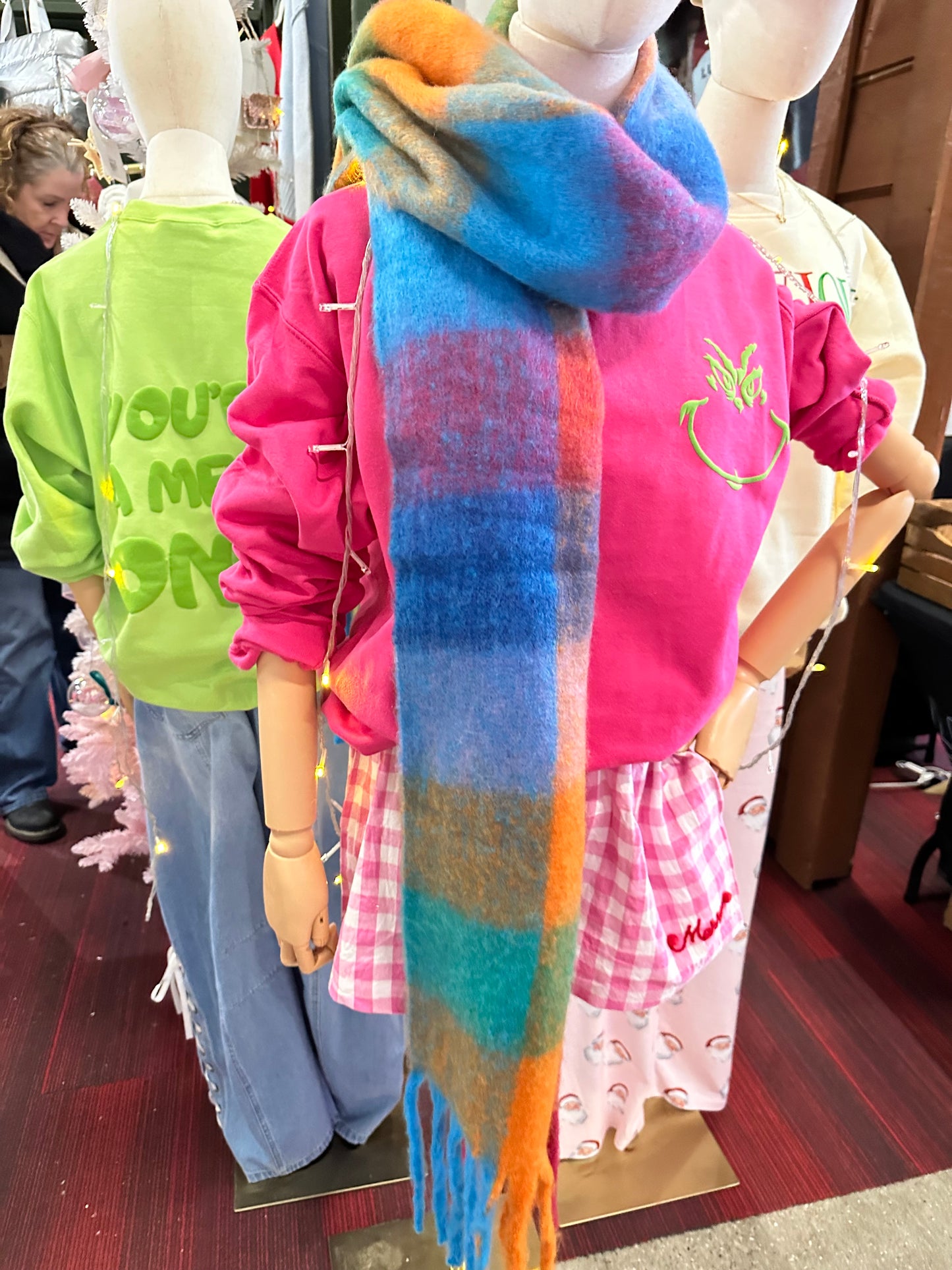 Ella Blanket Scarf- Orange Dreamcicle