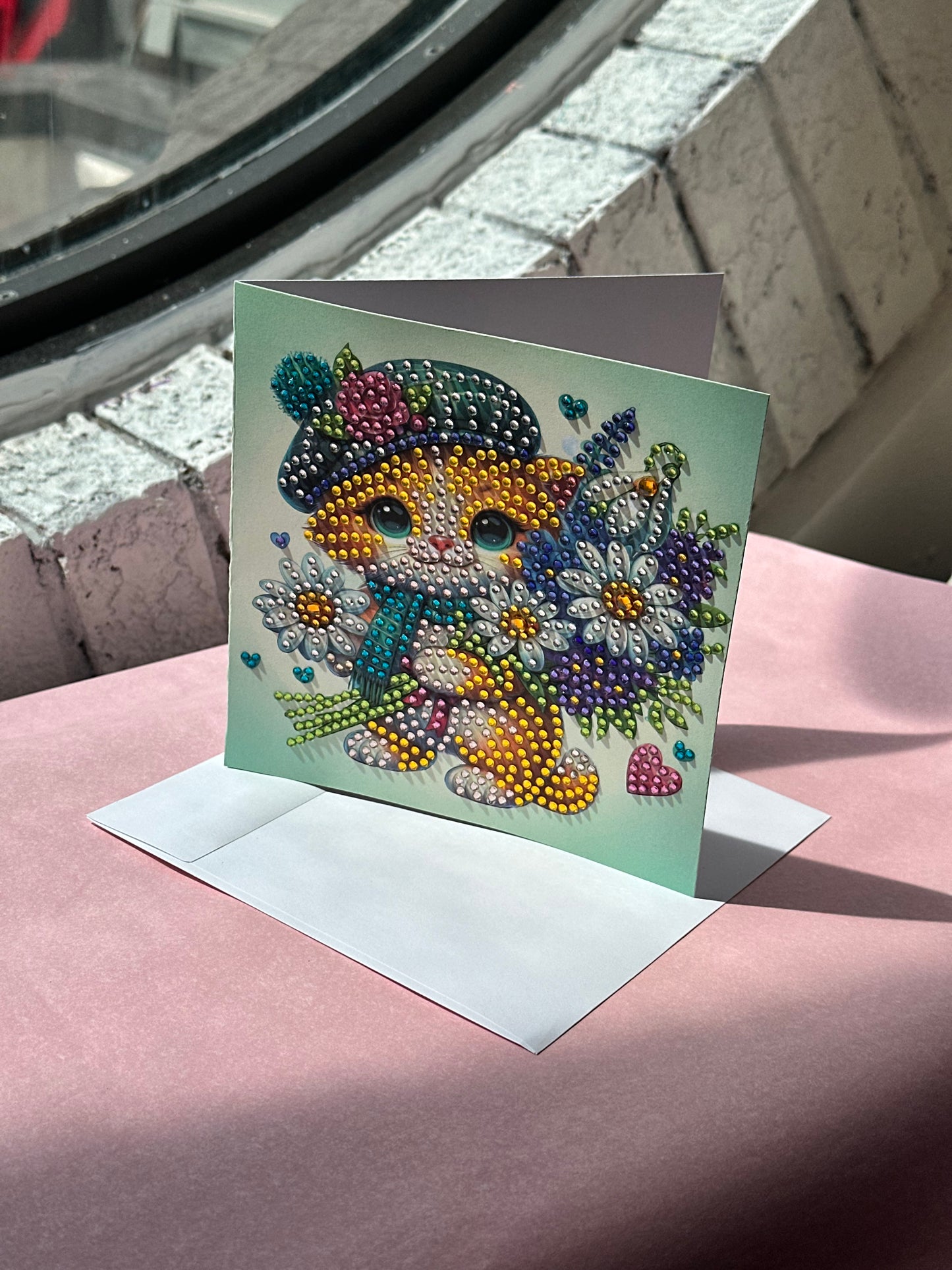 Handmade Crystal Blank Greeting Cards