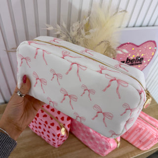 Bow Washable Make Up Bag