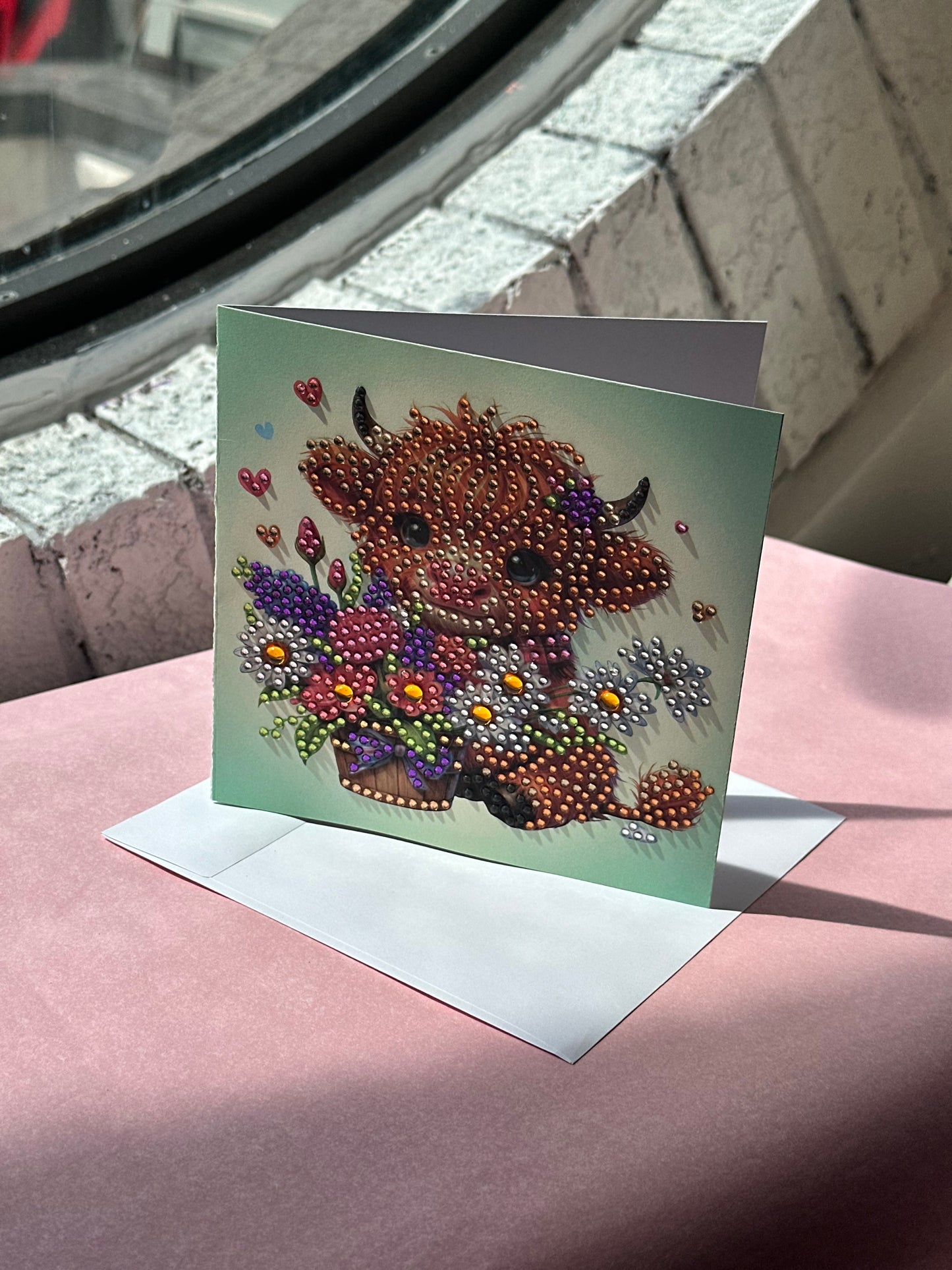 Handmade Crystal Blank Greeting Cards