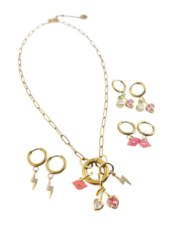 Limited Edition- Six n Stone x Dots and Baubles- Electric Heart Charm Collection