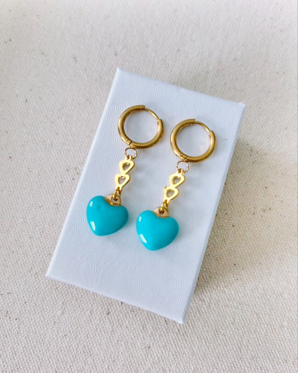 Heart Candy Drop Earrings