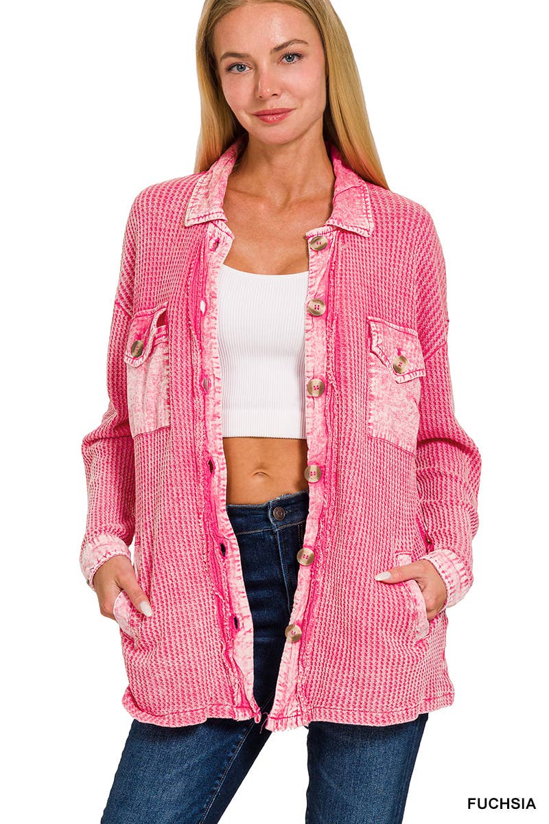 Lily Waffle Shacket