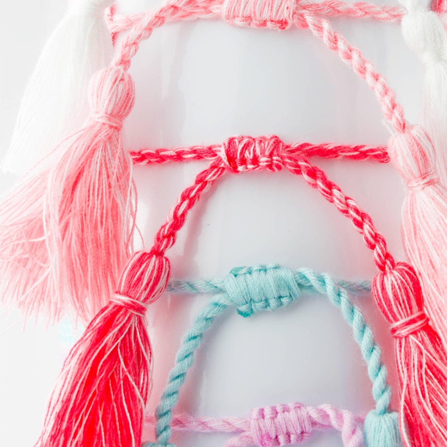 Colorful Embroidered Bracelets | Hot Pink | Choose Joy