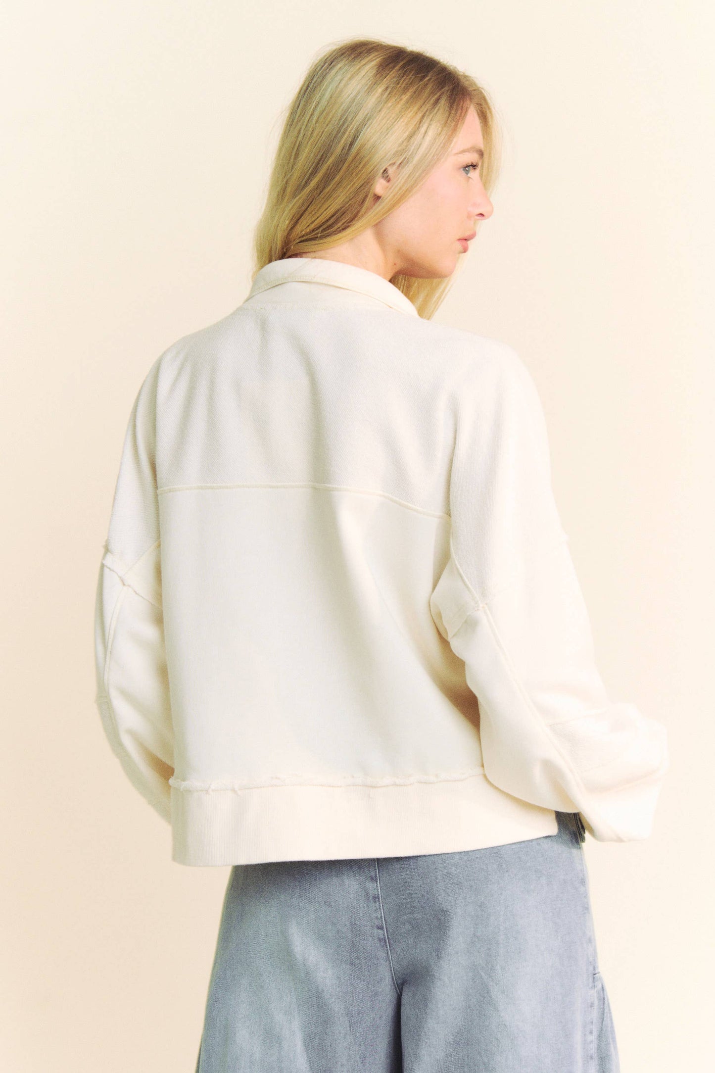 Loral Lace Up Sweatshirt