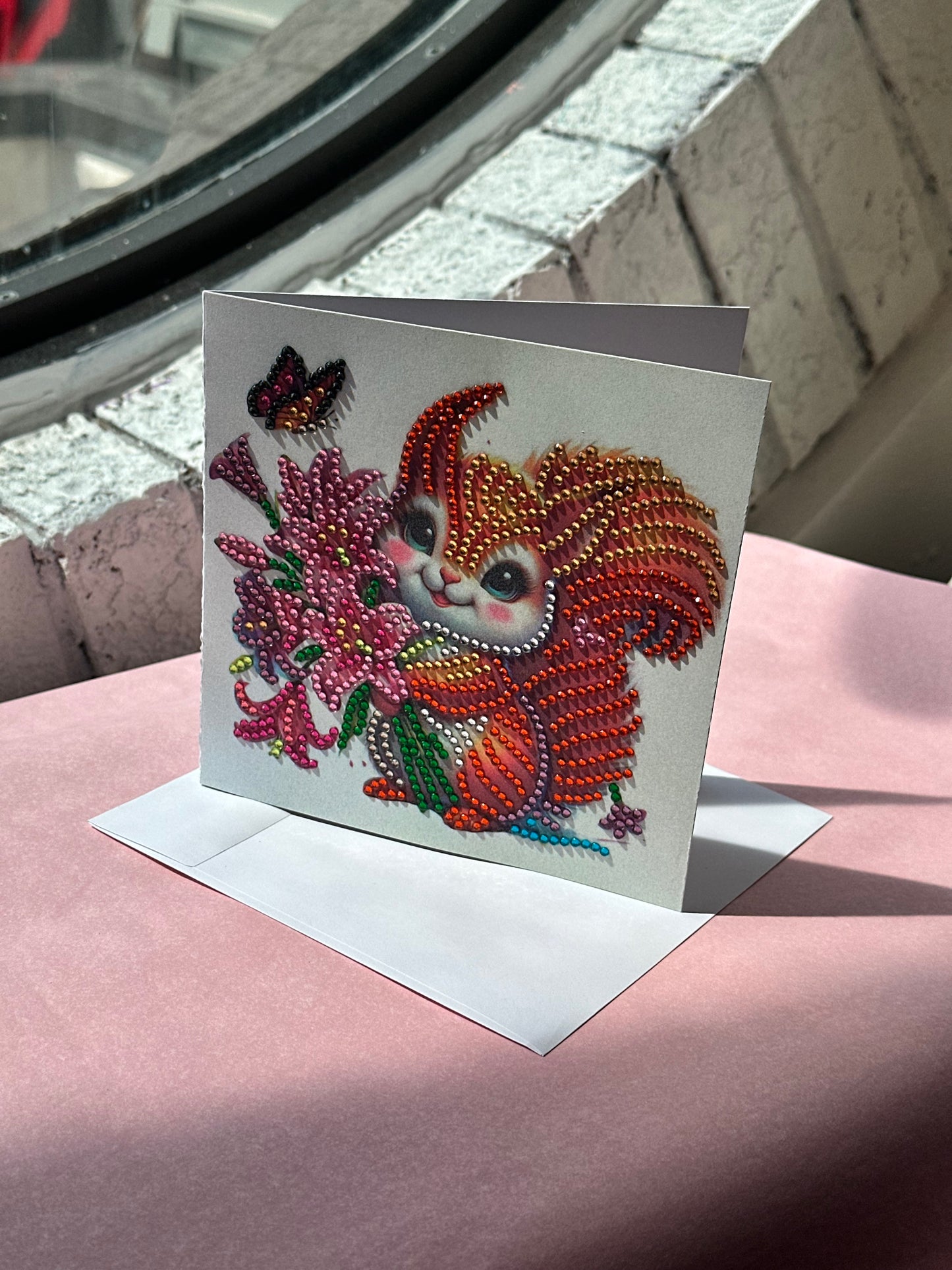 Handmade Crystal Blank Greeting Cards