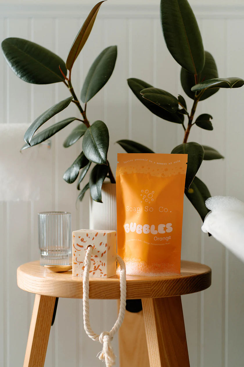 Soap So Co. Orange Bubble Powder