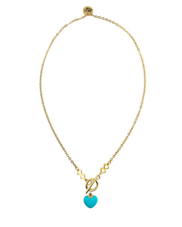 Candy Heart Toggle Necklace