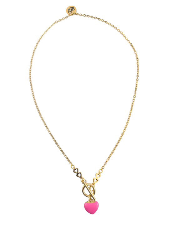 Candy Heart Toggle Necklace