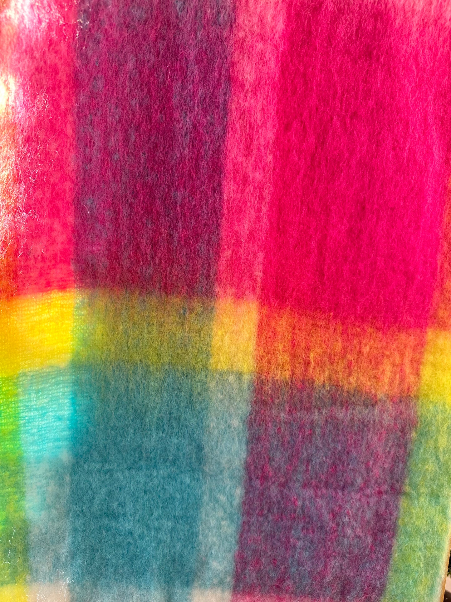 Ella Blanket Scarf- Candy Plaid