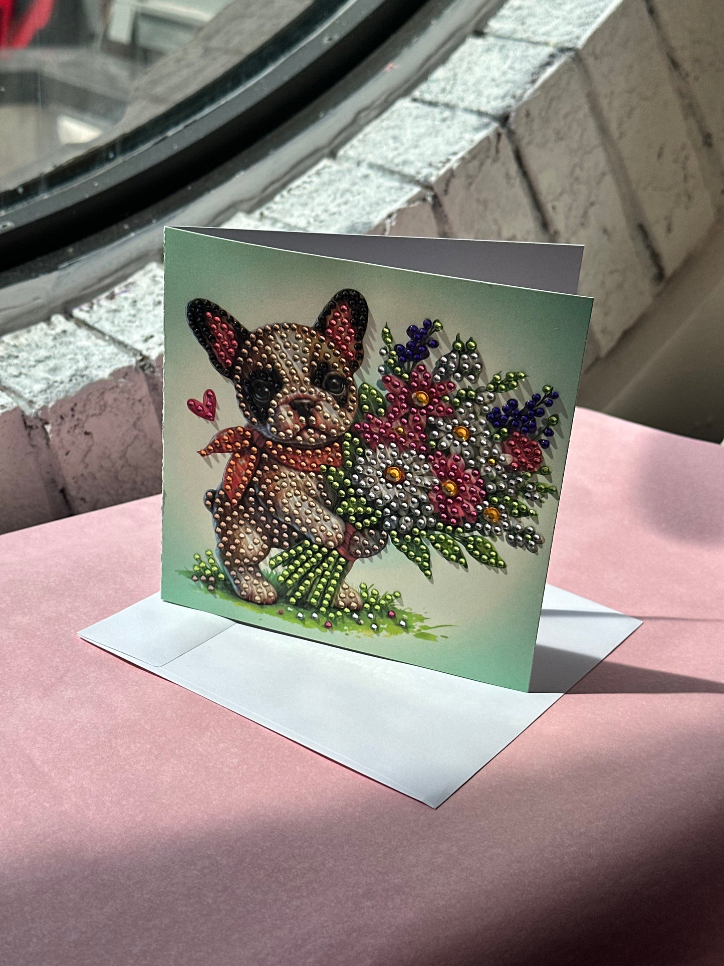 Handmade Crystal Blank Greeting Cards