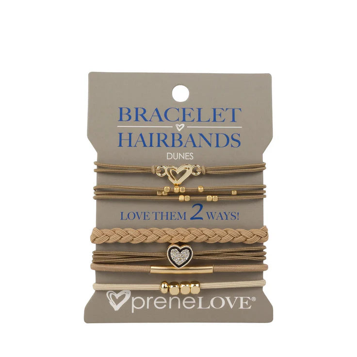 BRACELET HAIRBANDS - DUNES (Light Brown & Gold)