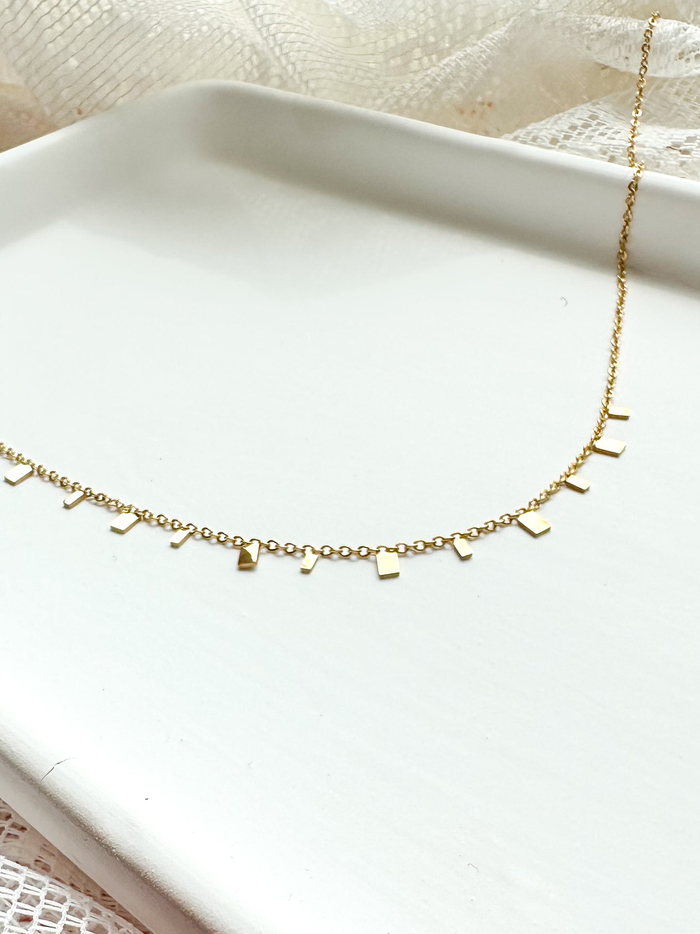 Confetti layering necklace