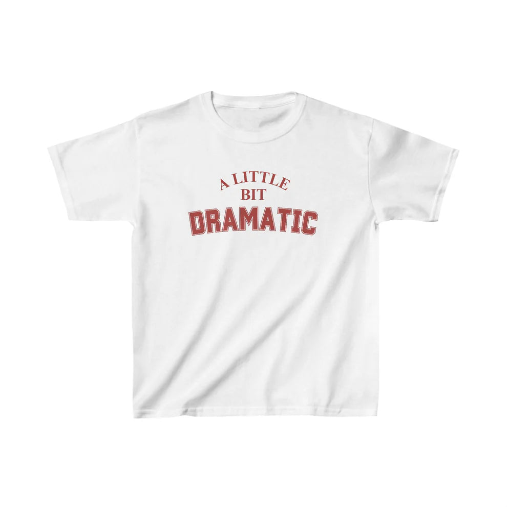 A Little Bit Dramatic Y2K Baby Tee