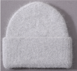Zoey Fuzzy Angora Hat