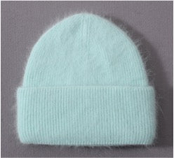 Zoey Fuzzy Angora Hat
