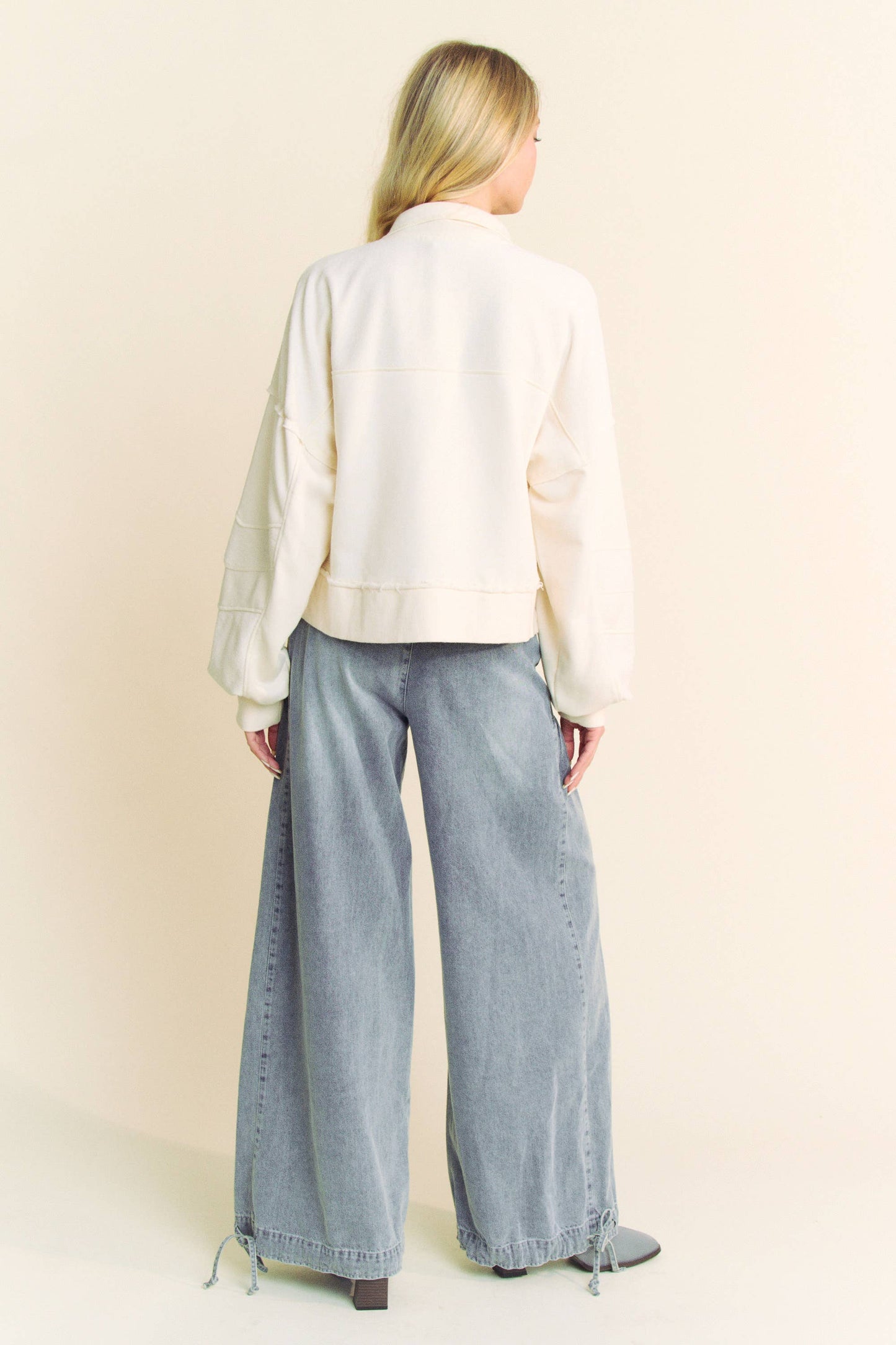 Loral Lace Up Sweatshirt