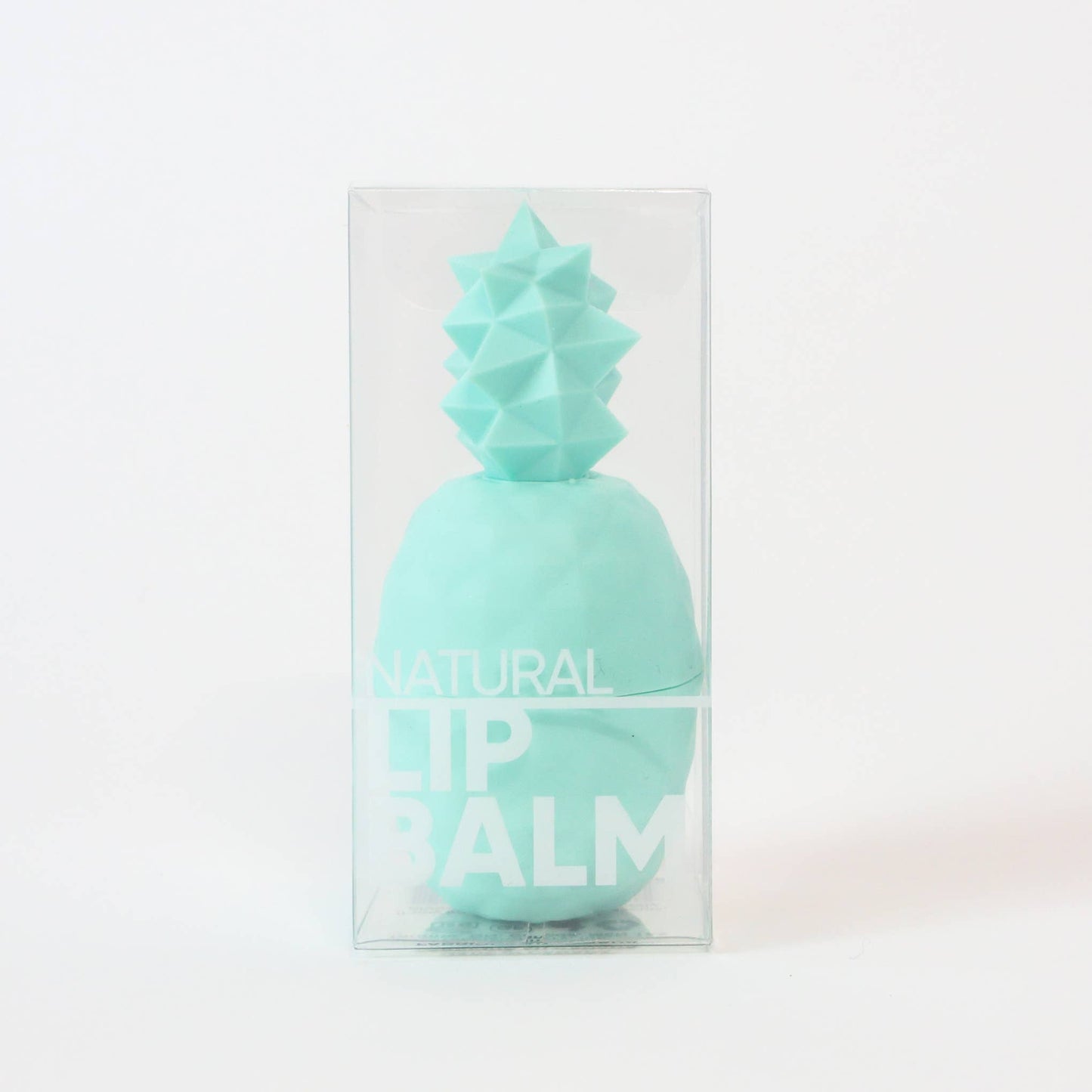 Teal Pineapple Lip Balm 100% Natural: Teal / Key Lime / Clear Box