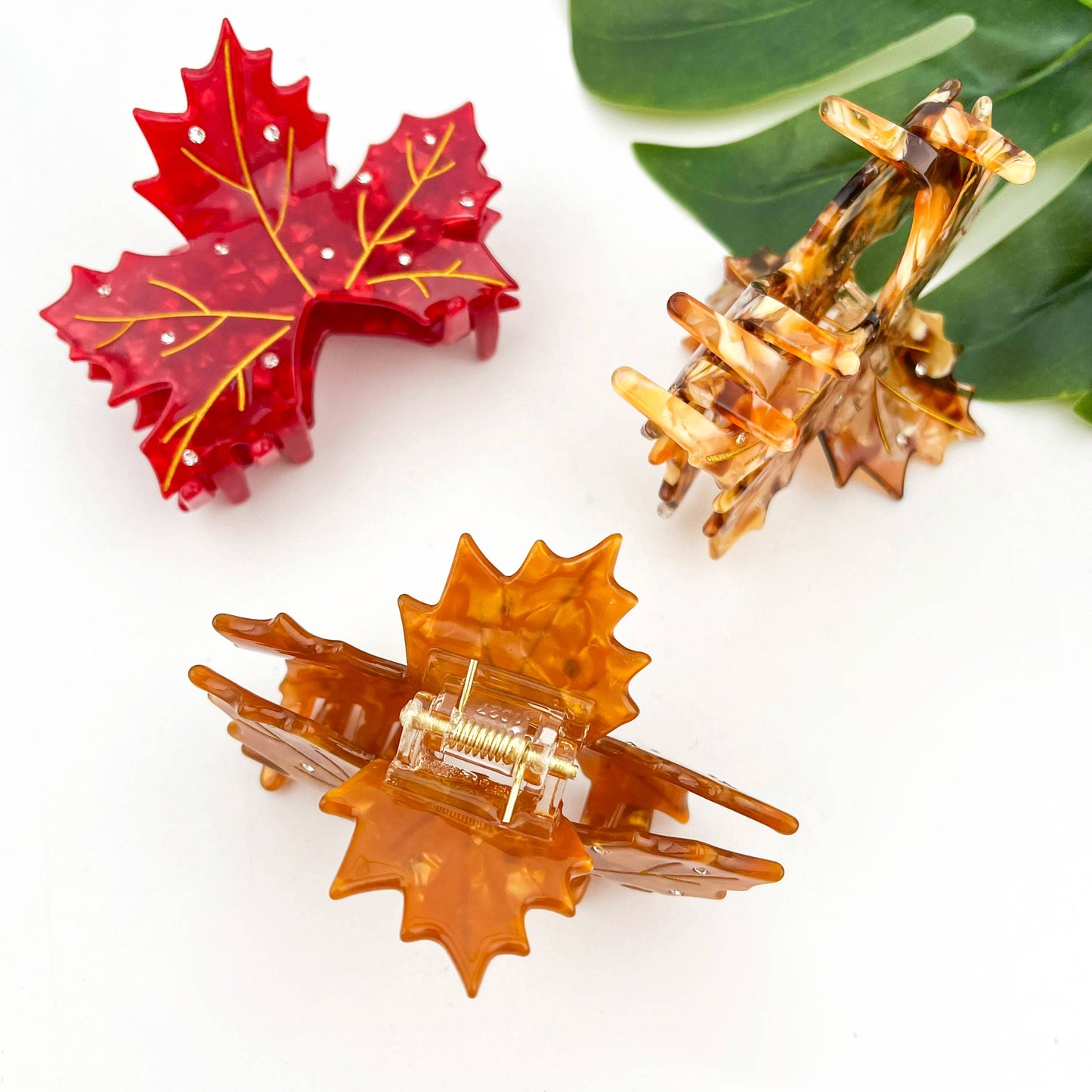 Eco friendly Maple Leaf Hair Claw Hair Clip