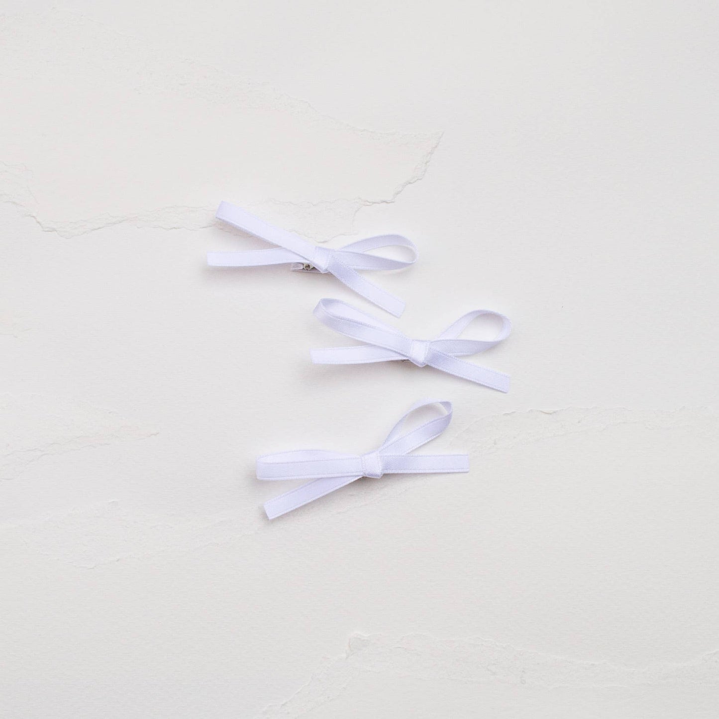 Satin Hair Ribbon Trio Set