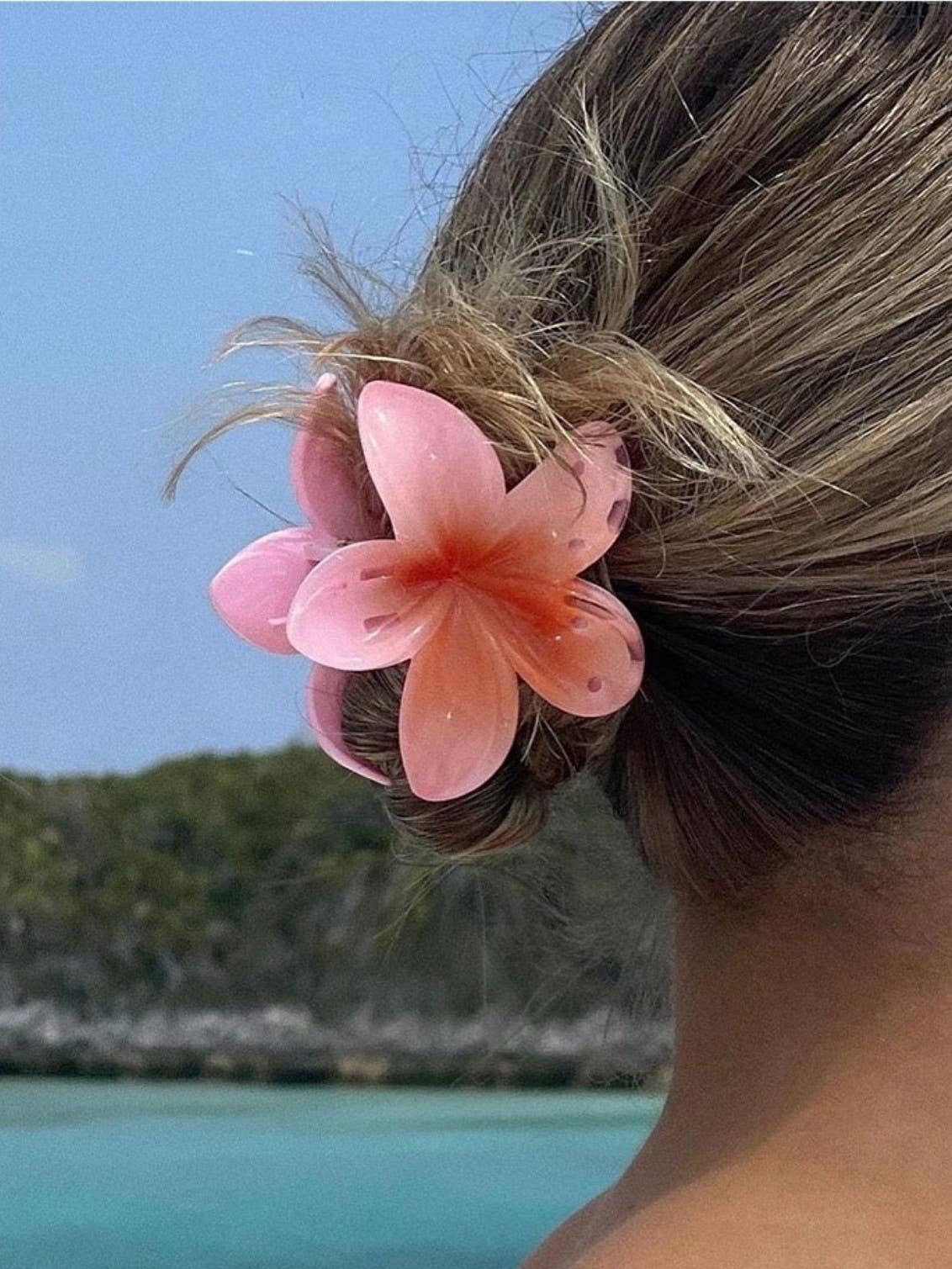 Ombré Blossom Hair Clip