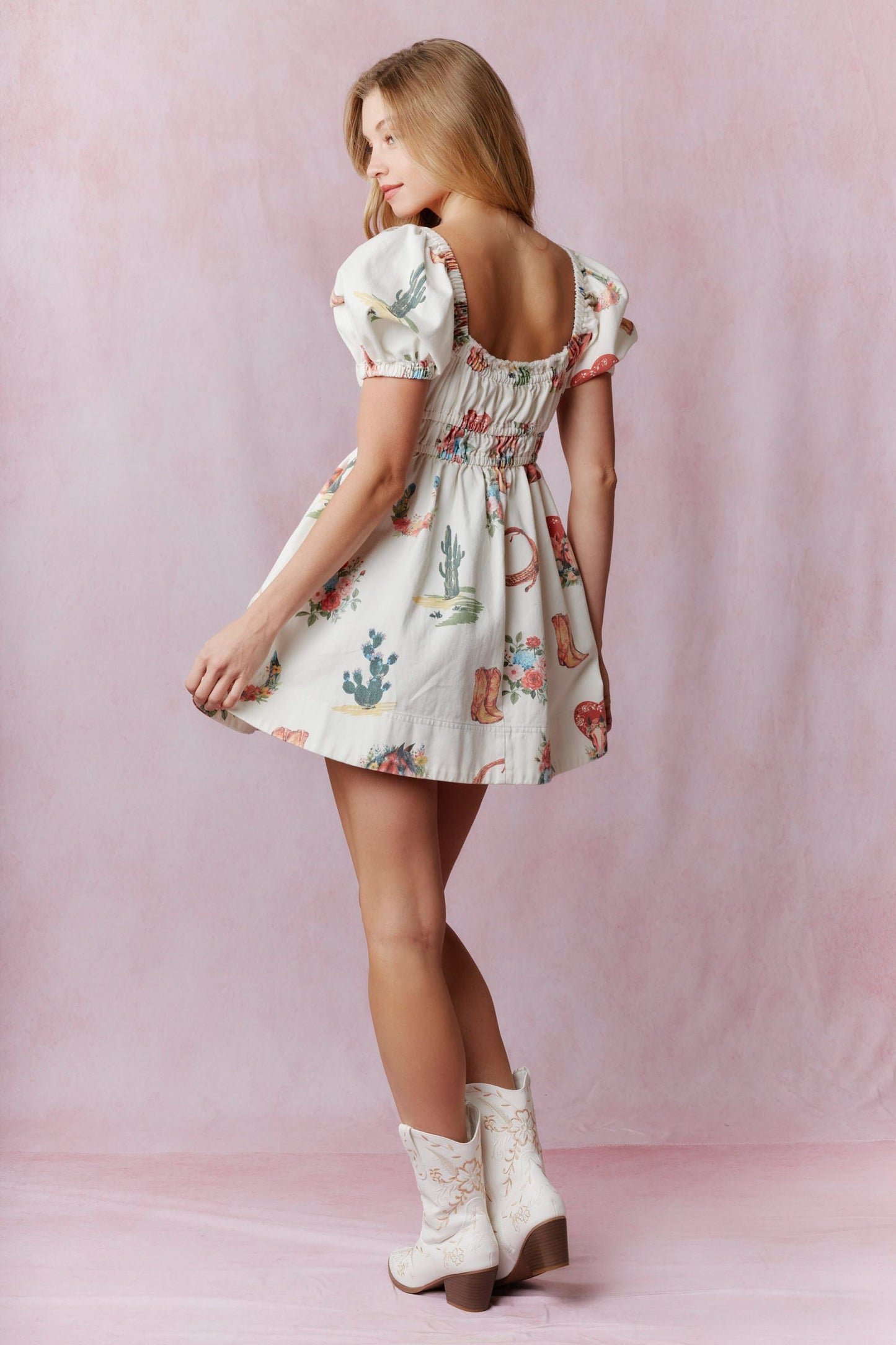 Take Me To The Rodeo Mini Dress
