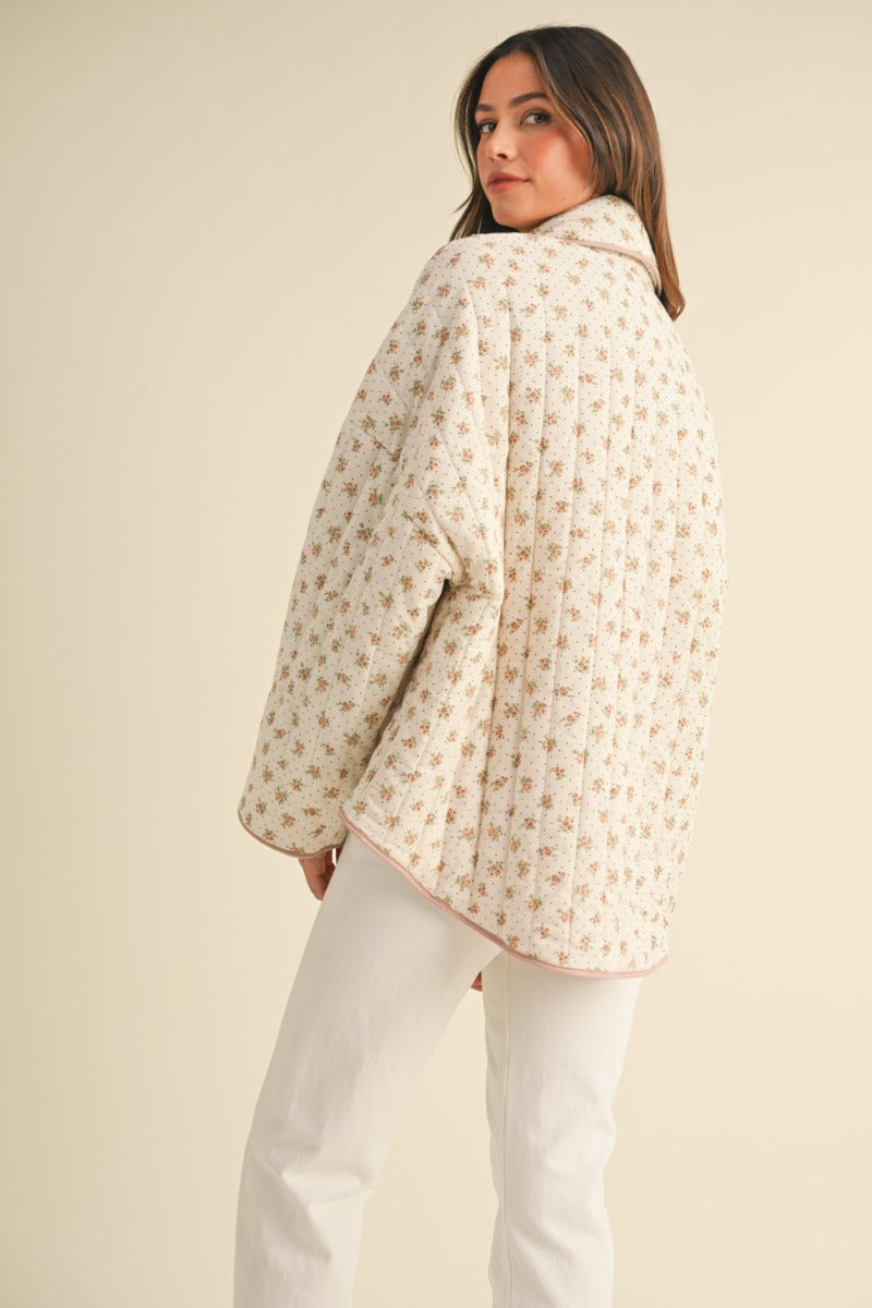 Charlene Vintage Floral Quilt Jacket