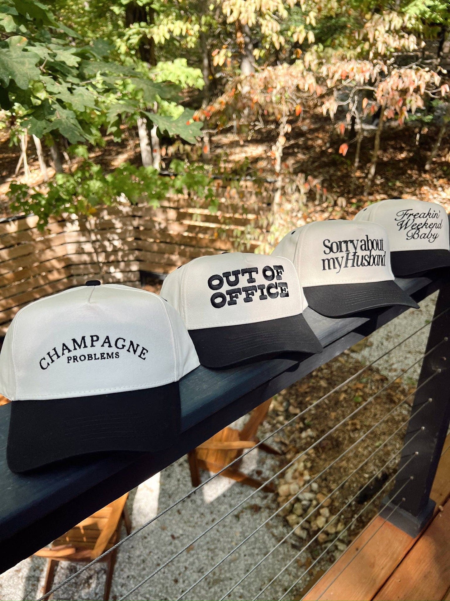 Out of Office - Vintage Trucker Hat: Blue