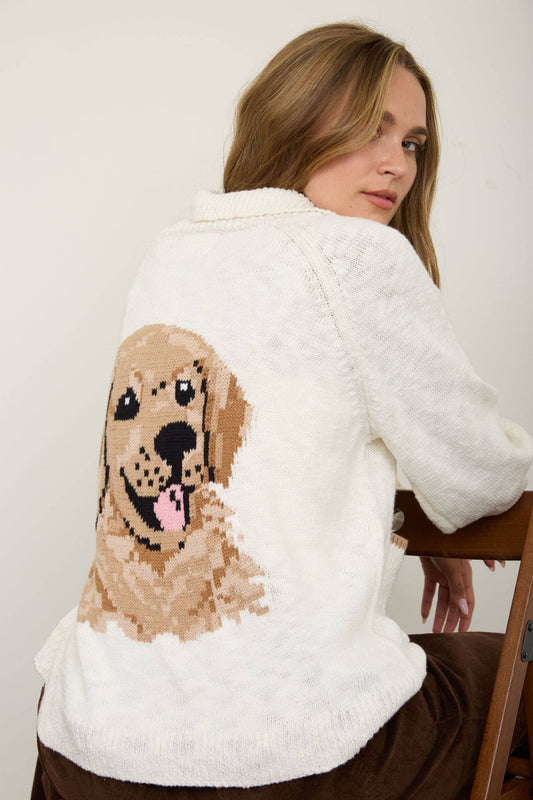 Golder Retriever Energy Cardigan