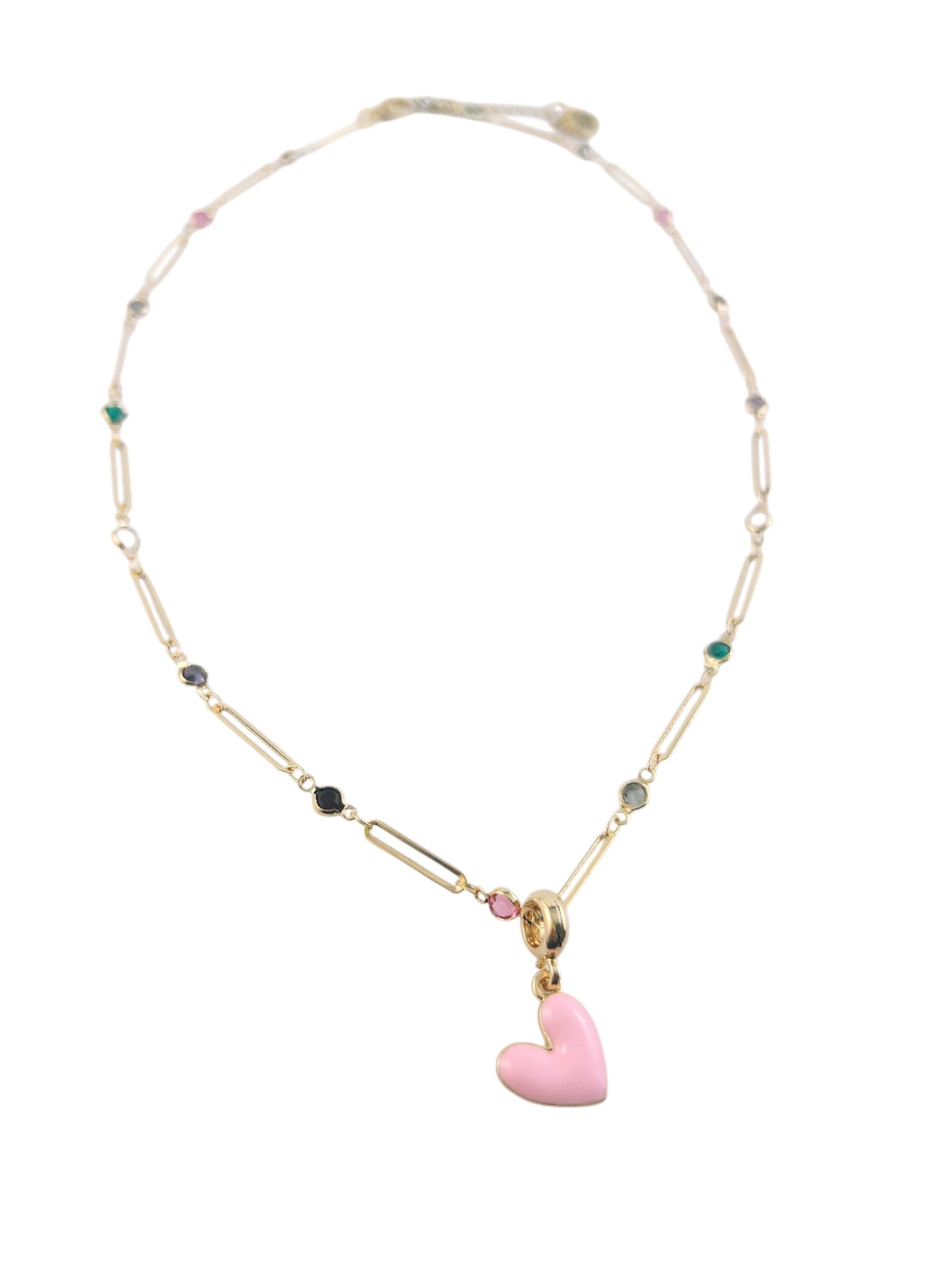 Heart Pop Necklace - Cotton Candy