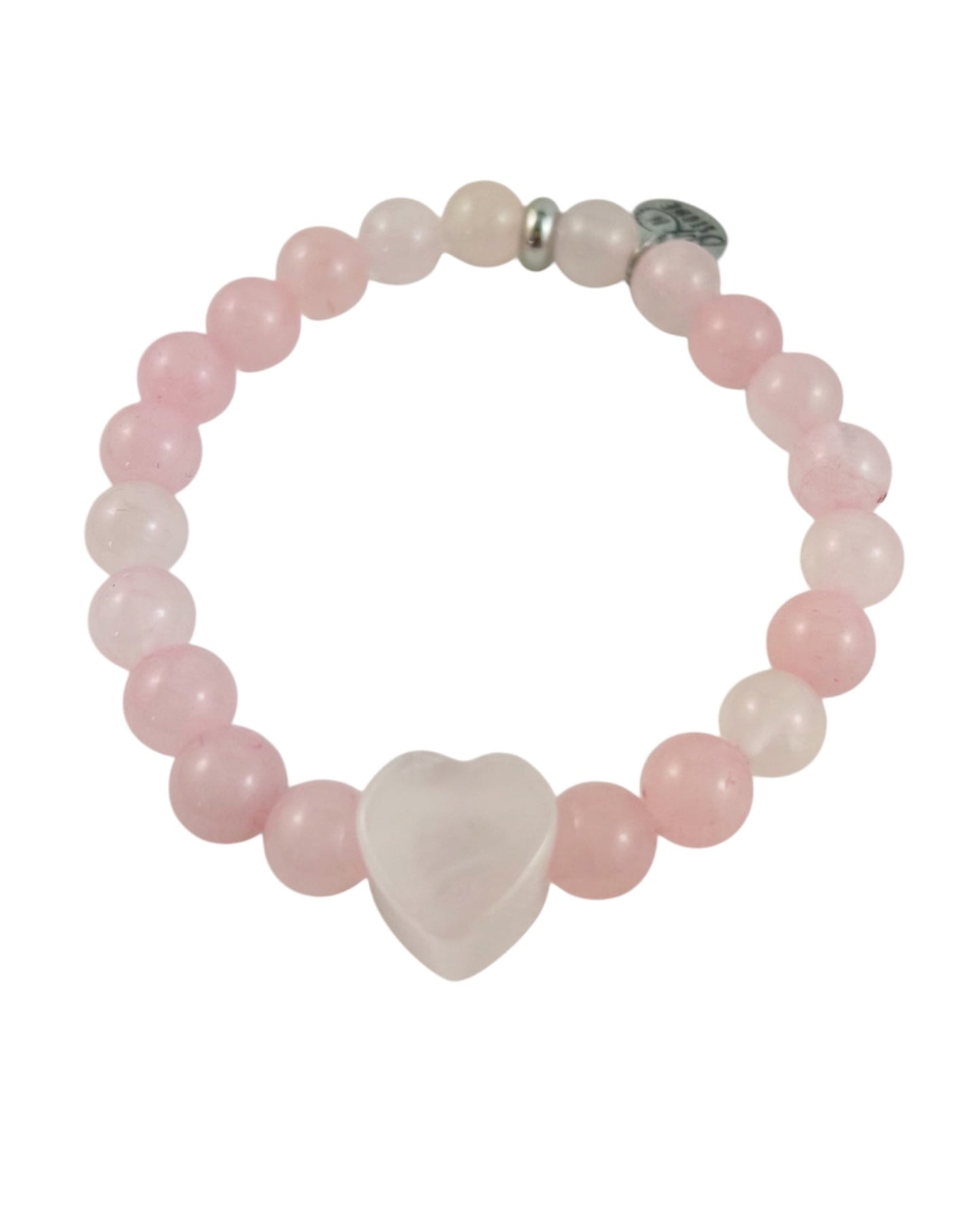 Rose Quartz Heart Bracelet