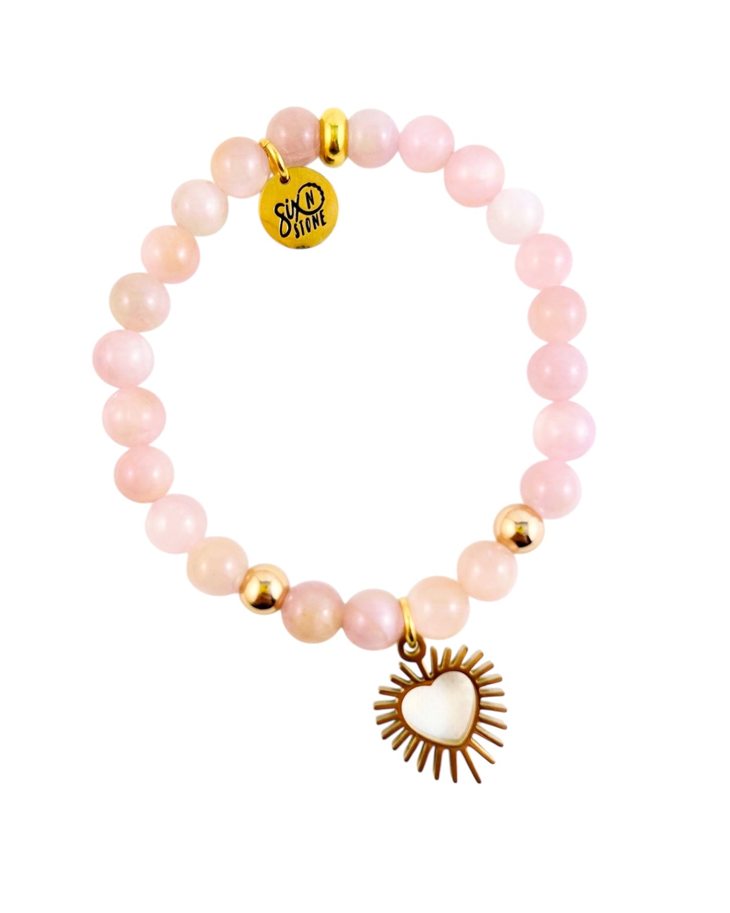 Kunzite Spiked Heart Bracelet