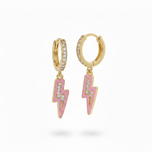Lightning Bolt Huggie Earrings