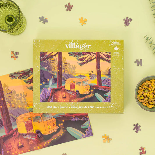 Twilight Campsite | 1000-Piece Puzzle for Adults | Designed in Canada by Capri Sadler
