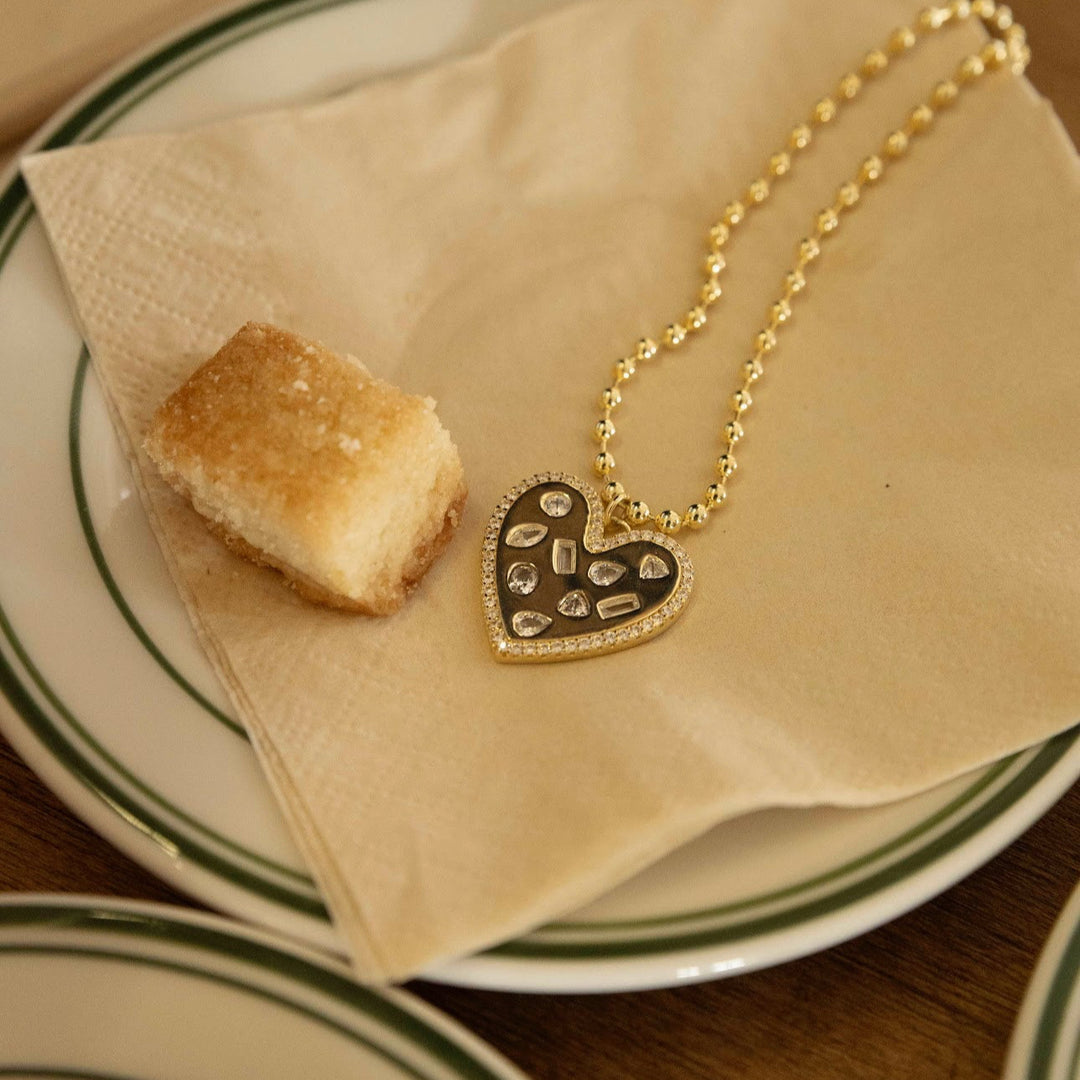 Confetti Heart Necklace