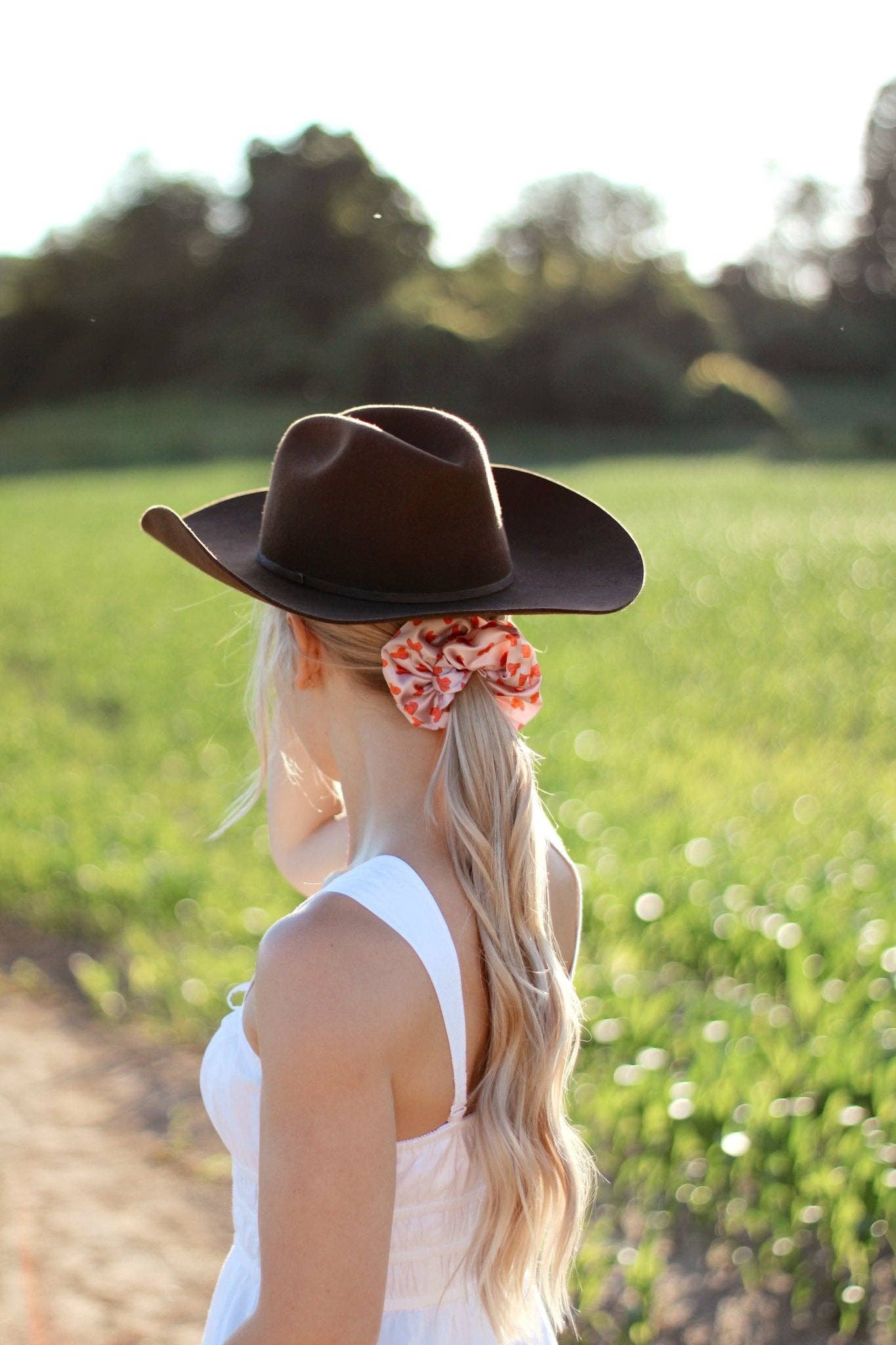 FORGOT MY HAT - Printed Silk Scrunchie