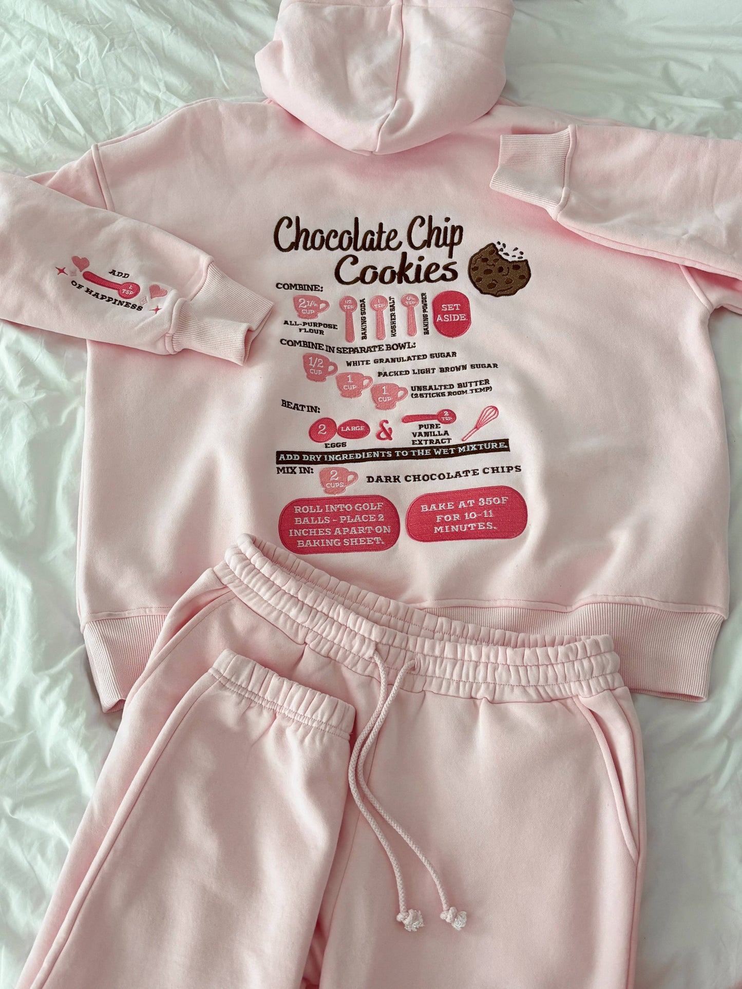 Chocolate Chip Cookie Recipe Embroider Hoodie