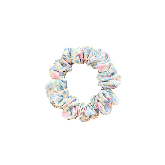 PASTEL PETALS - Silk Skinny Scrunchie