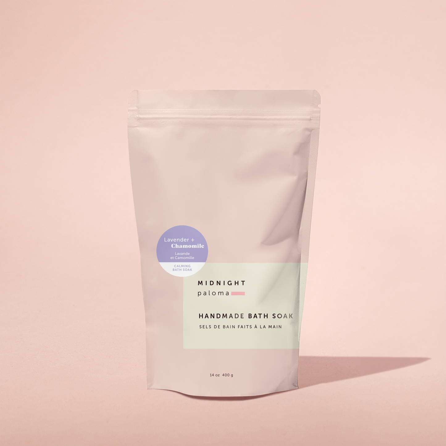 Lavender + Chamomile Calming Bath Soak: 14oz