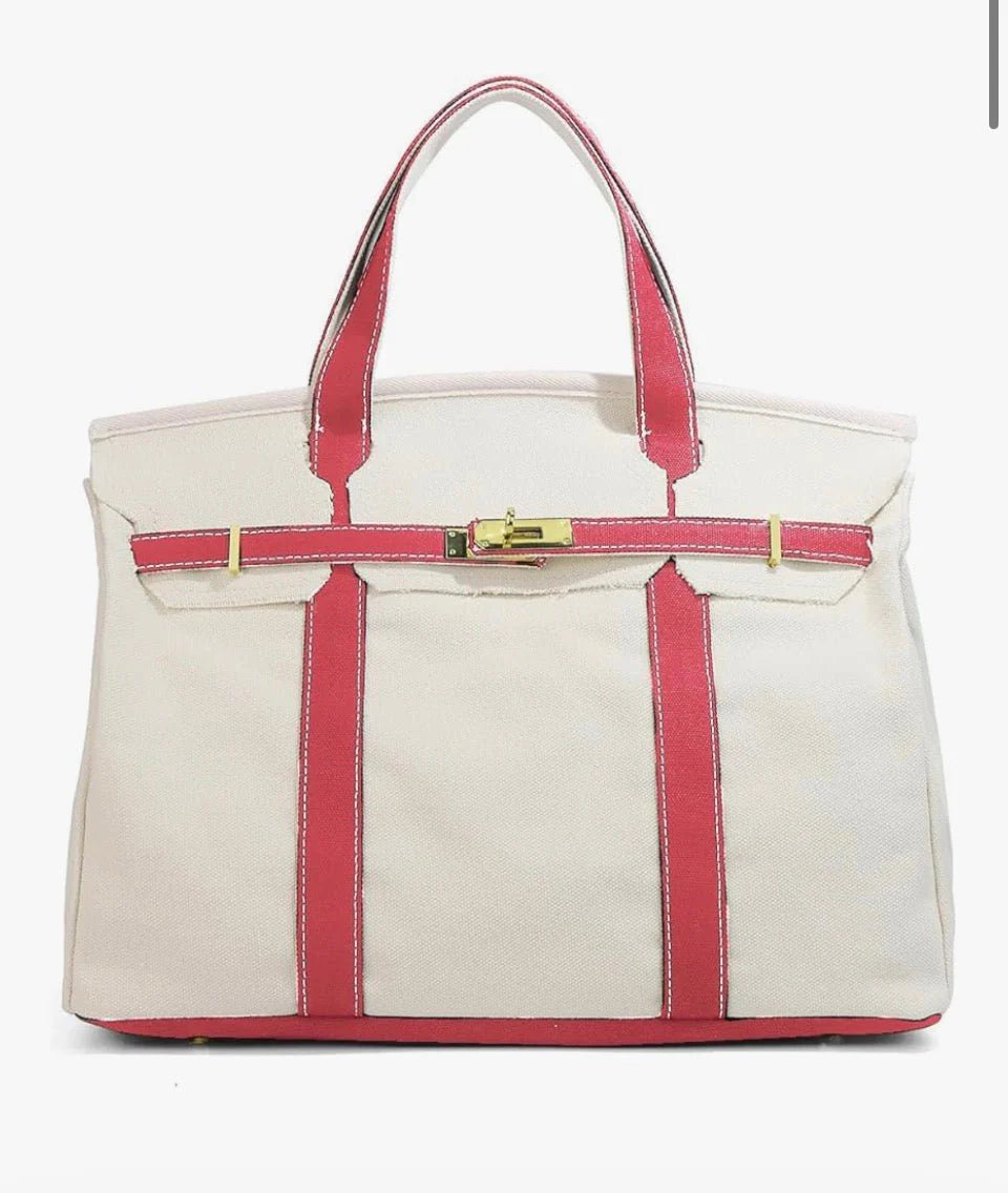 Wingold Canvas Tote - Pink
