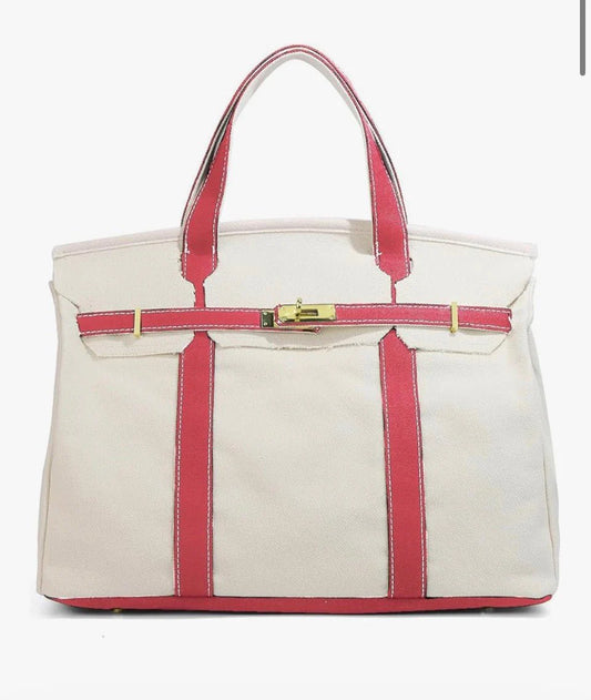 Wingold Canvas Tote - Pink
