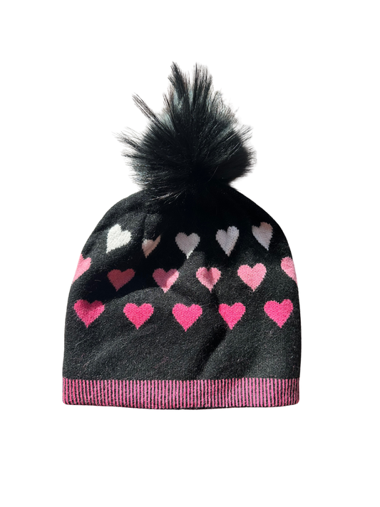Lauren Heart Toque- Hot Pink