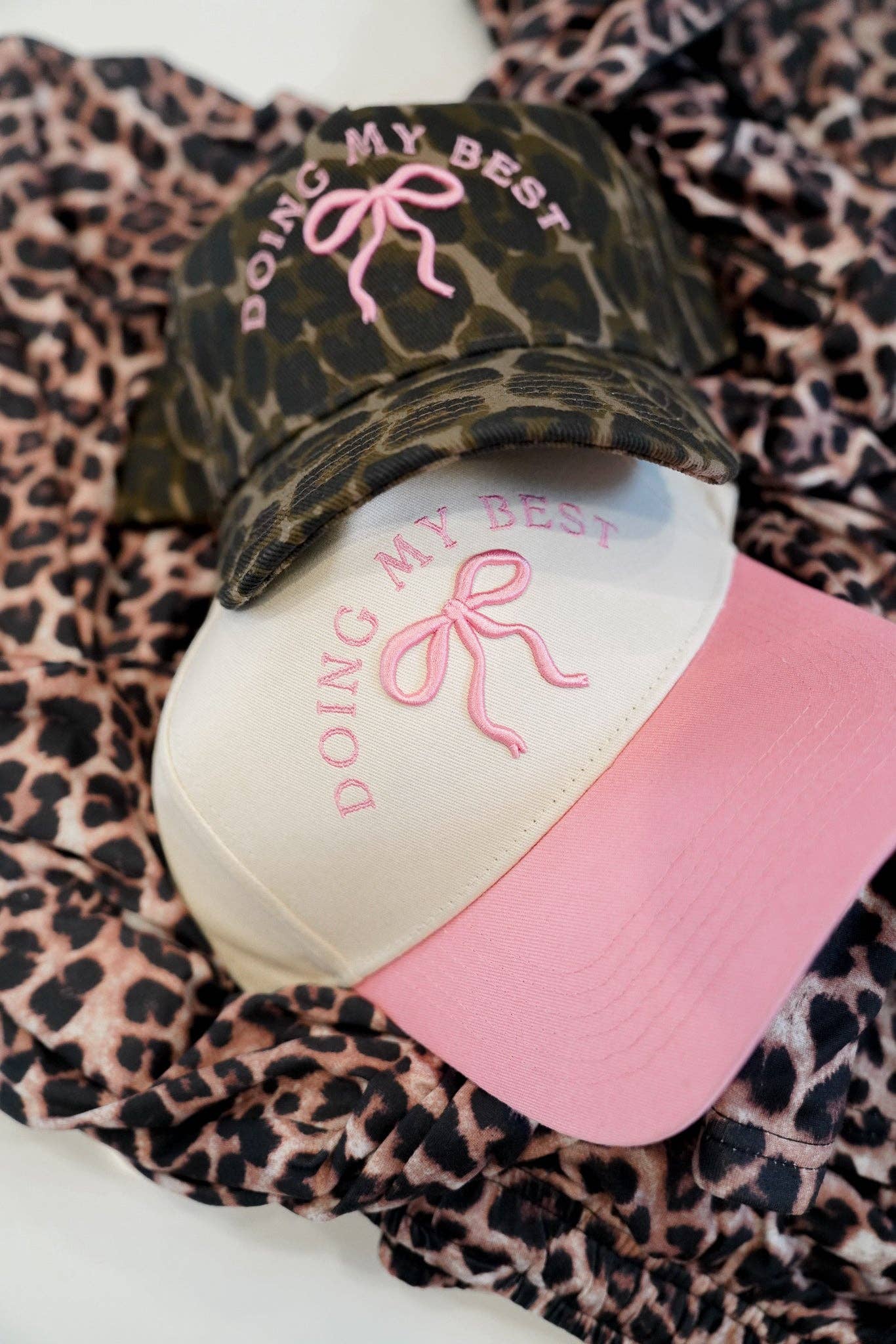 Doing My Best - Vintage Trucker Hat: Cheetah